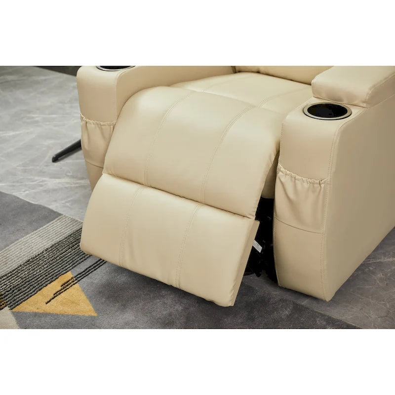 Fauteuil inclinable releveur en cuir PU pour personnes âgées