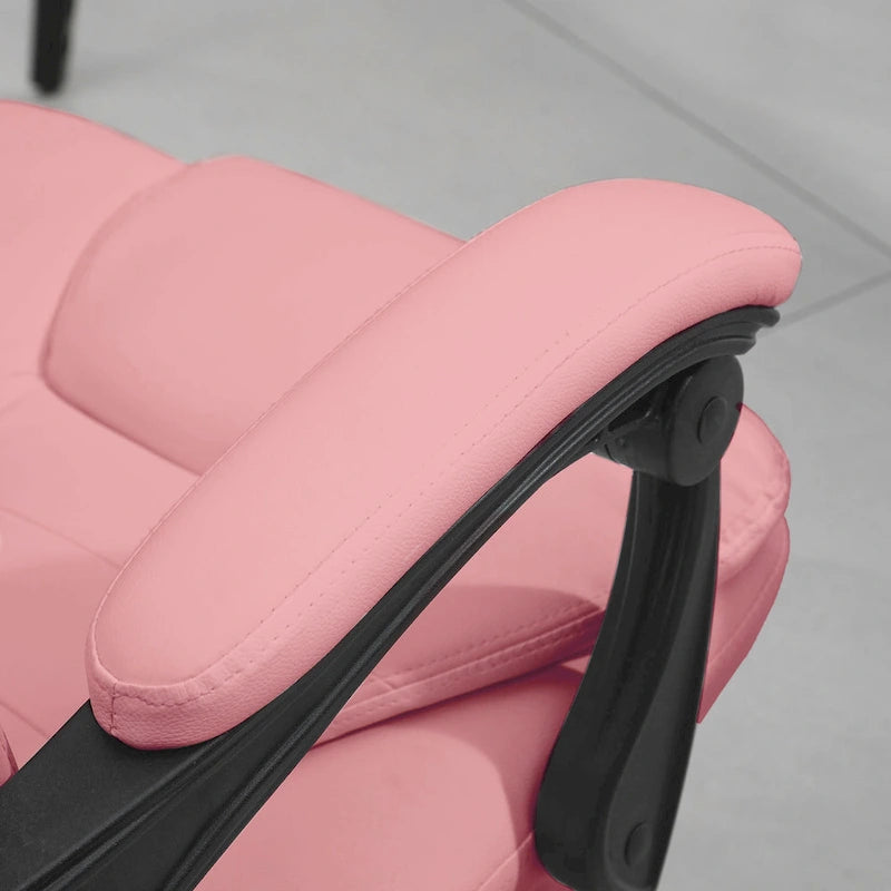 Fauteuil de Bureau de Direction Inclinable Massant à Dossier Haut