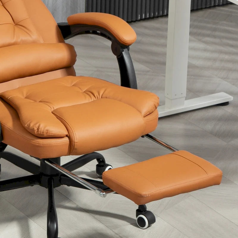 Fauteuil de Bureau de Direction Inclinable Massant à Dossier Haut