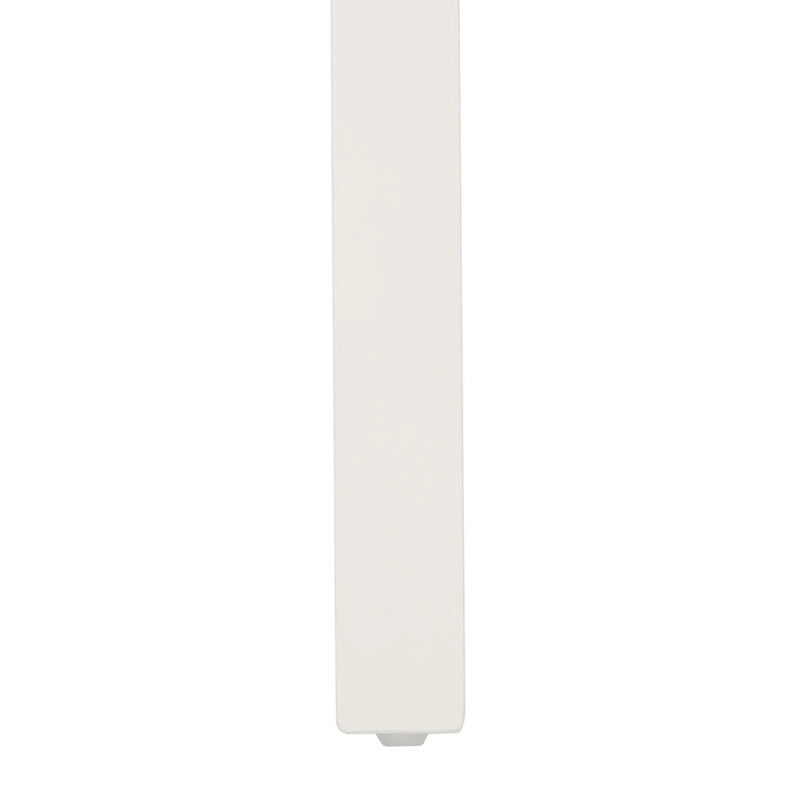 Chaise de salle à manger blanc/naturel - 17,5 L x 19,5 P x 37 H - 18L x 20P x 37H