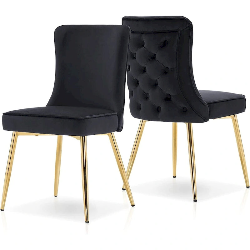 Ivinta Tufted Button Back Room Chair Set of 2
