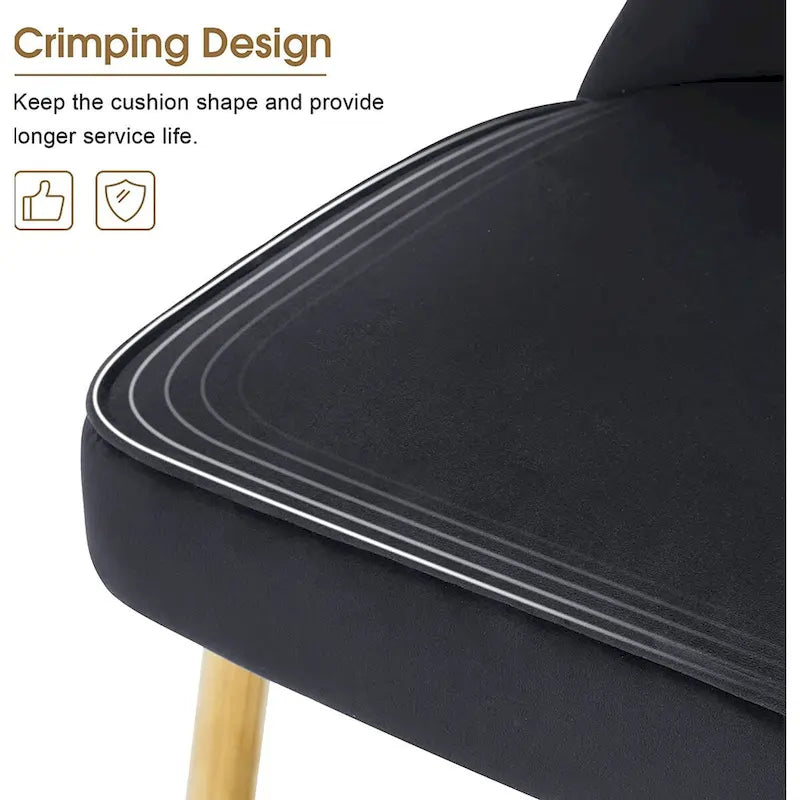 Ensemble de 2 chaises de chambre à dossier capitonné