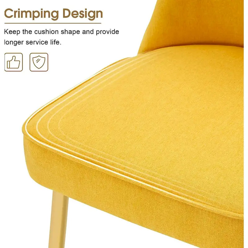 Ensemble de 2 chaises de chambre à dossier capitonné