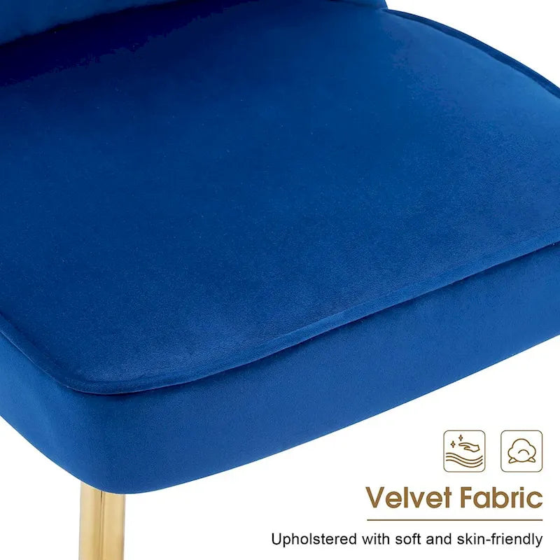 Ensemble de 2 chaises de chambre à dossier capitonné