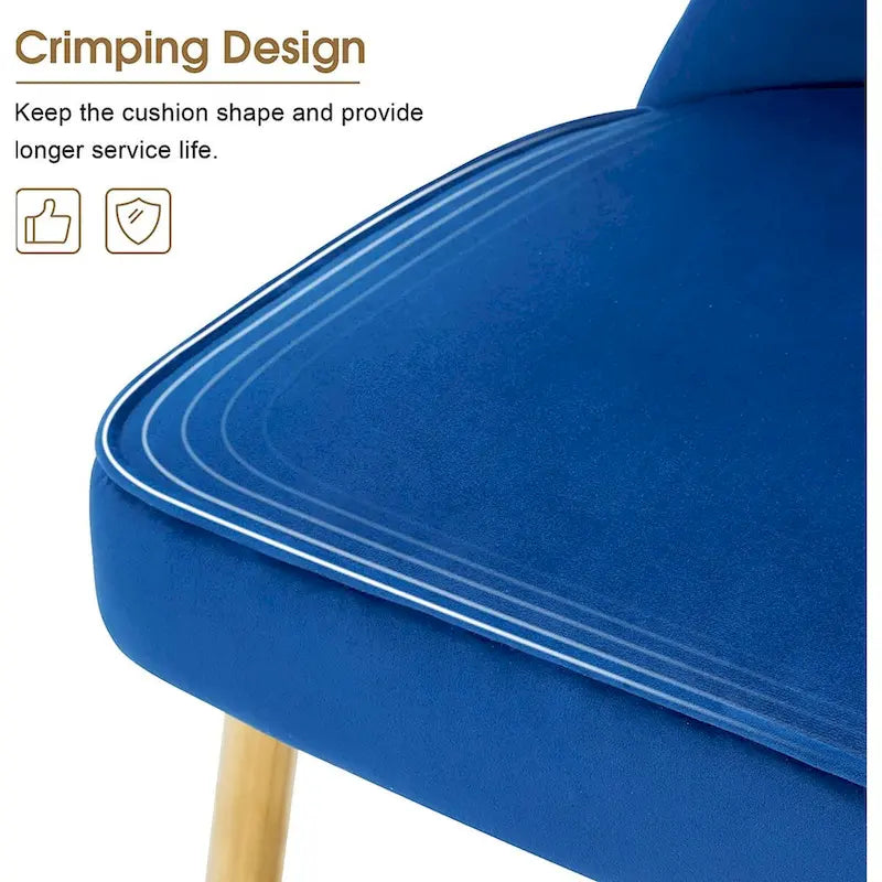 Ensemble de 2 chaises de chambre à dossier capitonné