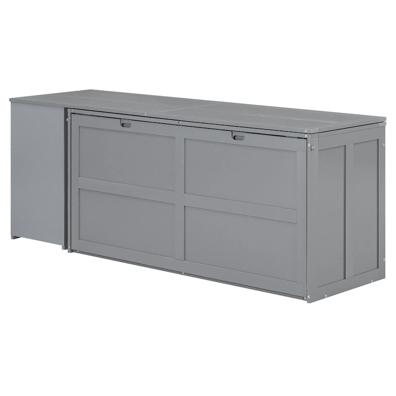 Lit escamotable queen size avec bureau pivotant