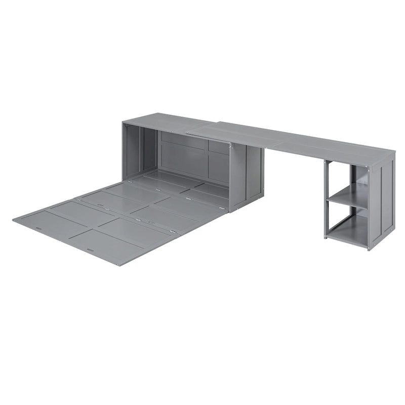 Lit escamotable queen size avec bureau pivotant