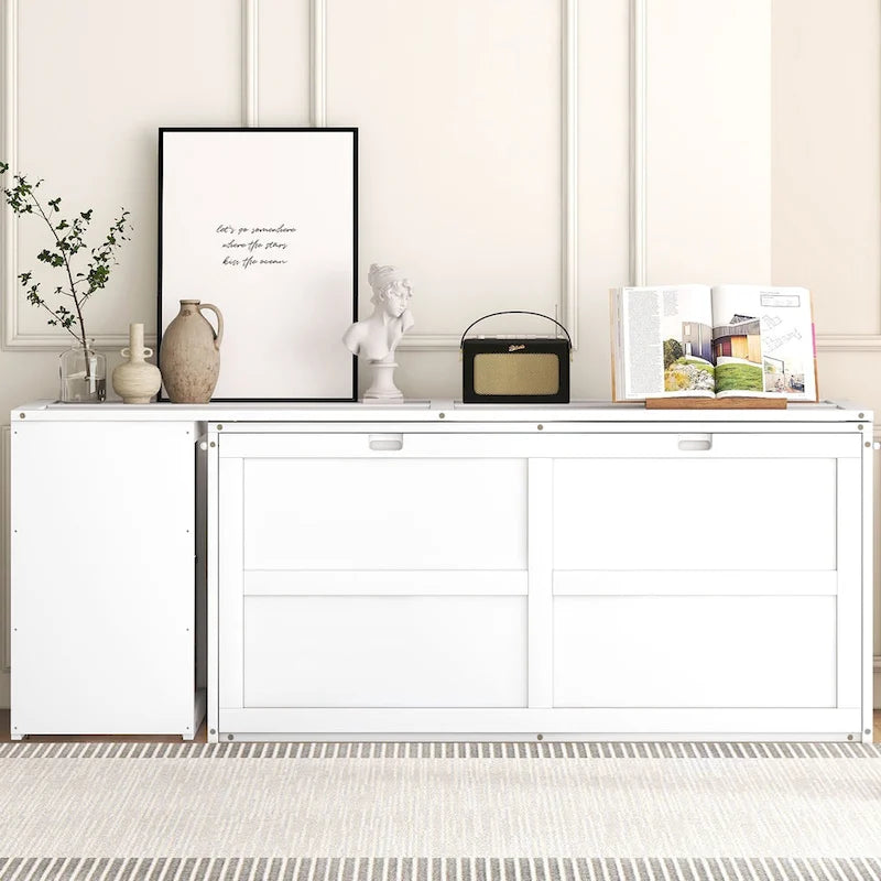 Lit escamotable queen size avec bureau pivotant