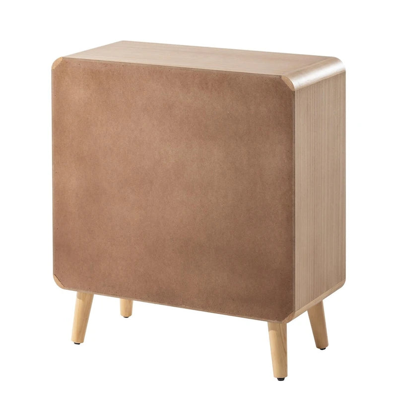 Table de chevet de ferme, Table de chevet de style Mid-Century avec finition artisanale, style bohème, rustique, bois naturel