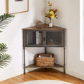 Table d'angle avec tiroir et étagère de rangement – 19.92 x 19.92 x 29.29