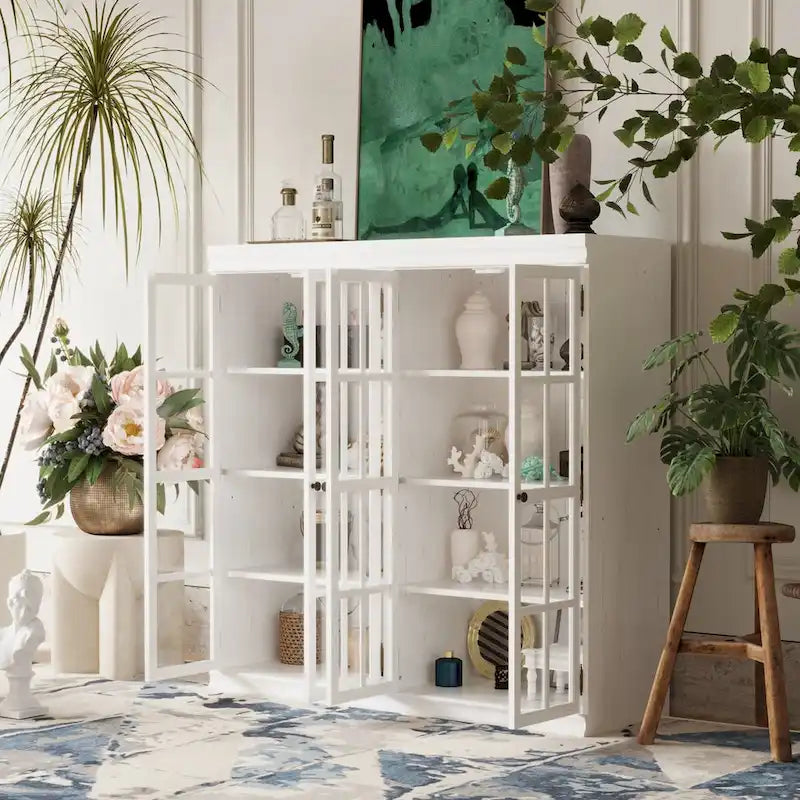 Ensemble de Rangement Sophistiqué : Buffet Bibliothèque Armoire