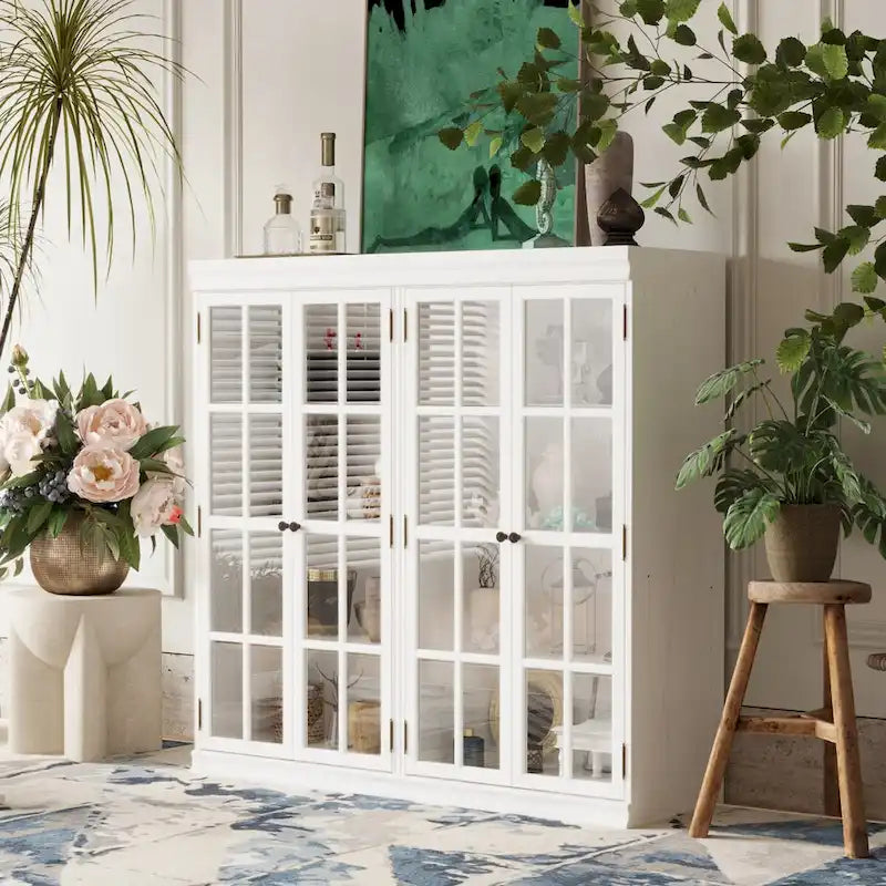 Ensemble de Rangement Sophistiqué : Buffet Bibliothèque Armoire