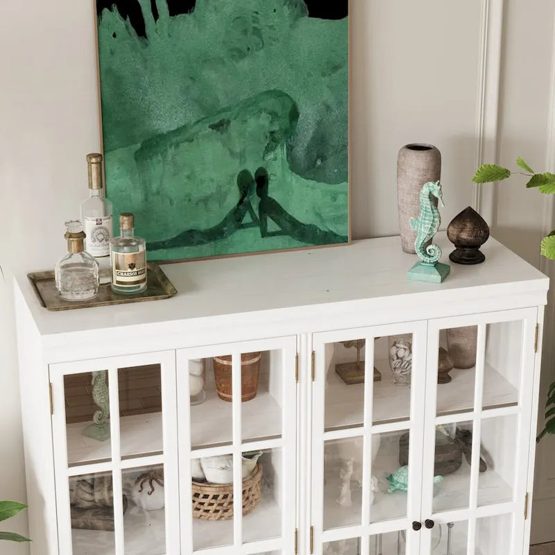 Ensemble de Rangement Sophistiqué : Buffet Bibliothèque Armoire