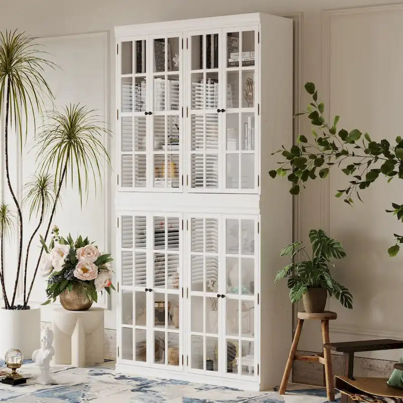 Ensemble de Rangement Sophistiqué : Buffet Bibliothèque Armoire